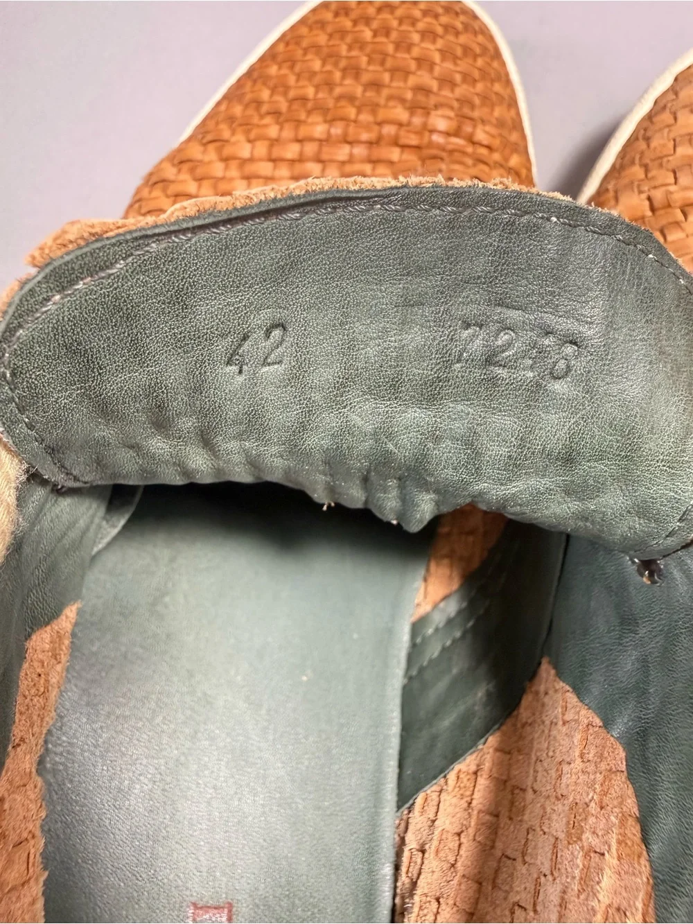 Pratesi Tan Italian Woven Leather Chukka Lace-Up Sneakers